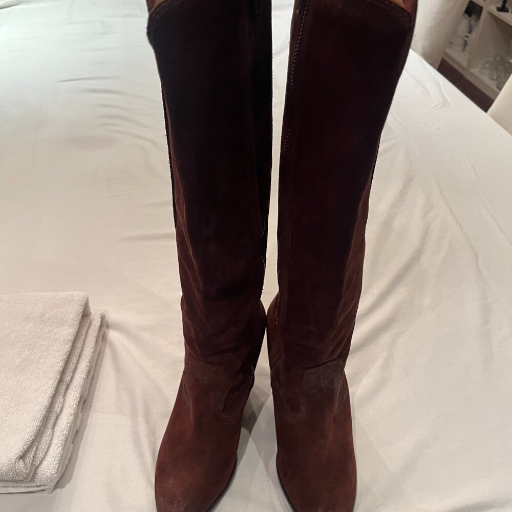 FRYE Ladies CECE Boots in Size 8.5M in Brown - Picture 7 of 9